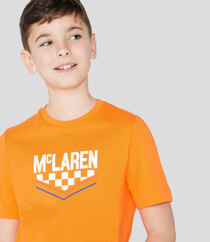 Junior McLaren Triple Crown Camiseta - Papaya