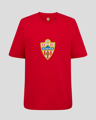 ALMERIA JUNIOR CAMISETA CON ESCUDO - ROJO