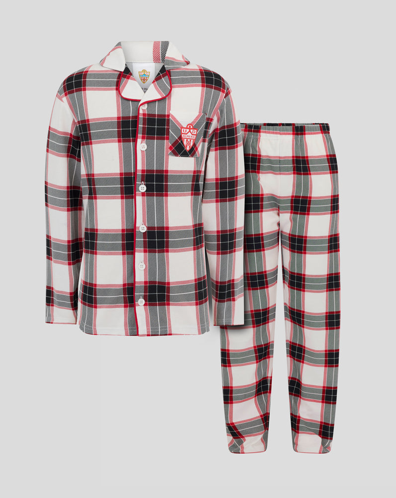 ALMERIA JUNIOR CONJUNTO DE PIJAMA LARGO - BLANCO/ROJO