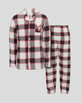 ALMERIA JUNIOR CONJUNTO DE PIJAMA LARGO - BLANCO/ROJO