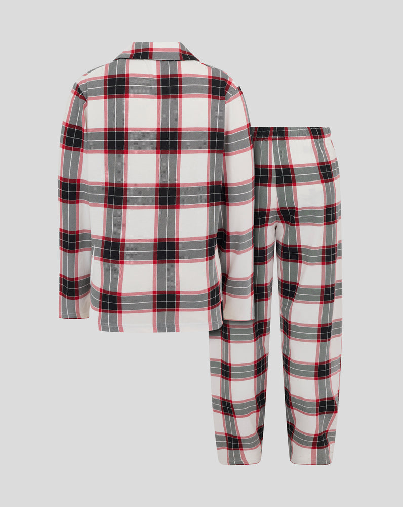 ALMERIA JUNIOR CONJUNTO DE PIJAMA LARGO - BLANCO/ROJO