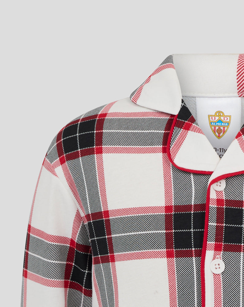 ALMERIA JUNIOR CONJUNTO DE PIJAMA LARGO - BLANCO/ROJO