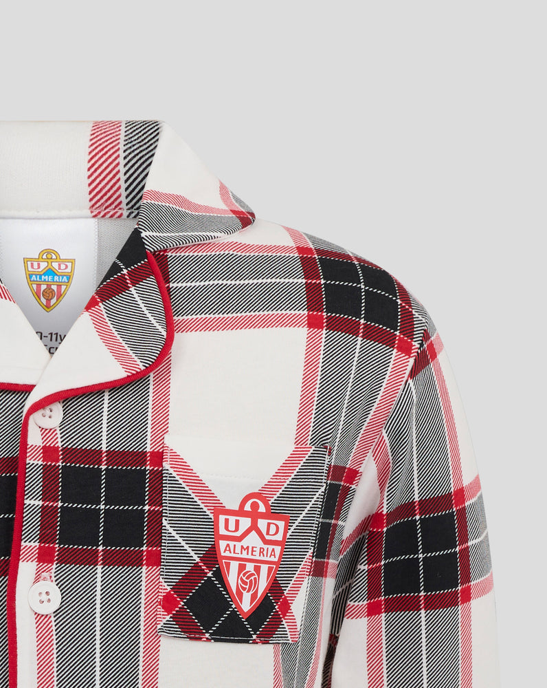 ALMERIA JUNIOR CONJUNTO DE PIJAMA LARGO - BLANCO/ROJO
