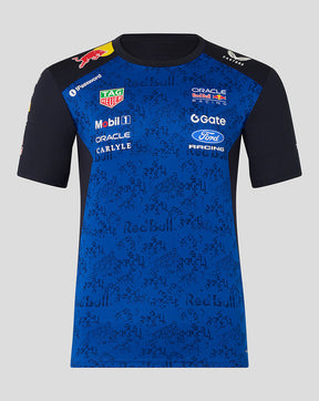 Oracle Red Bull Racing Hombre Teamline Set Up Camiseta - Night Sky / Surf The Web