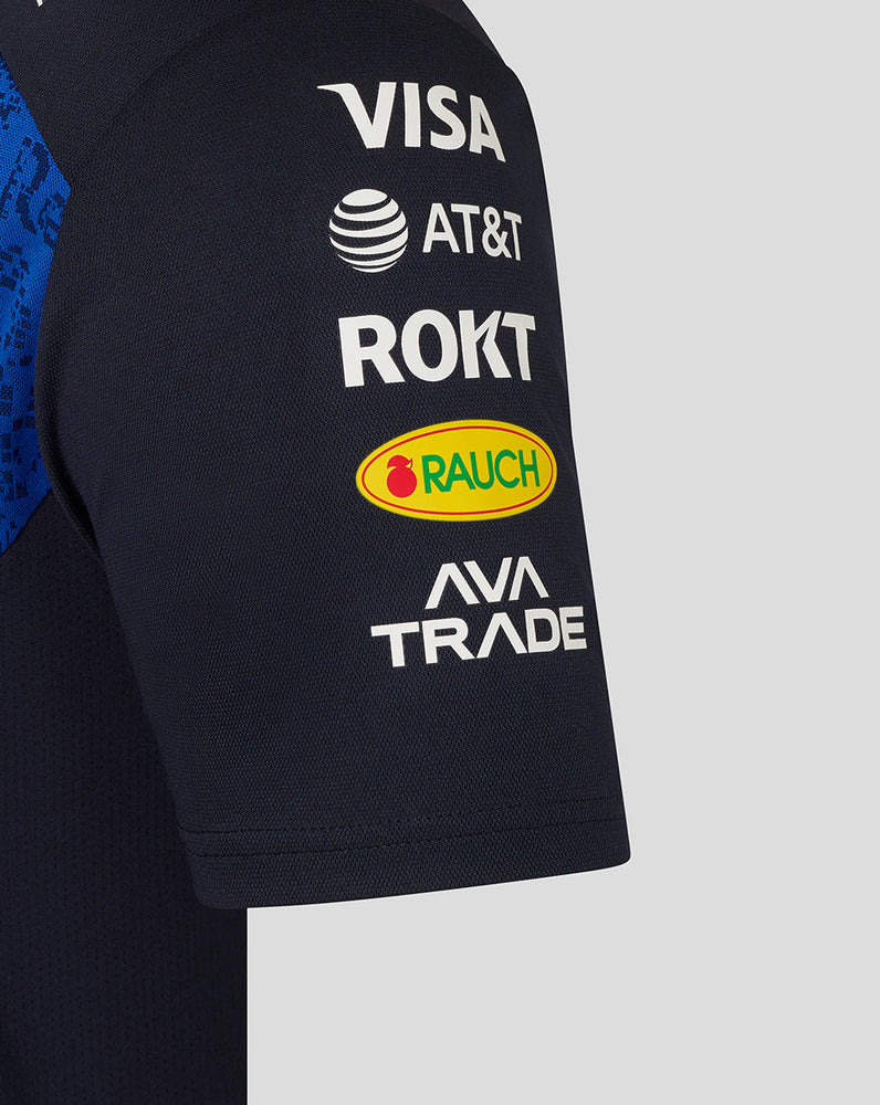 Oracle Red Bull Racing Hombre Teamline Set Up Camiseta - Night Sky / Surf The Web