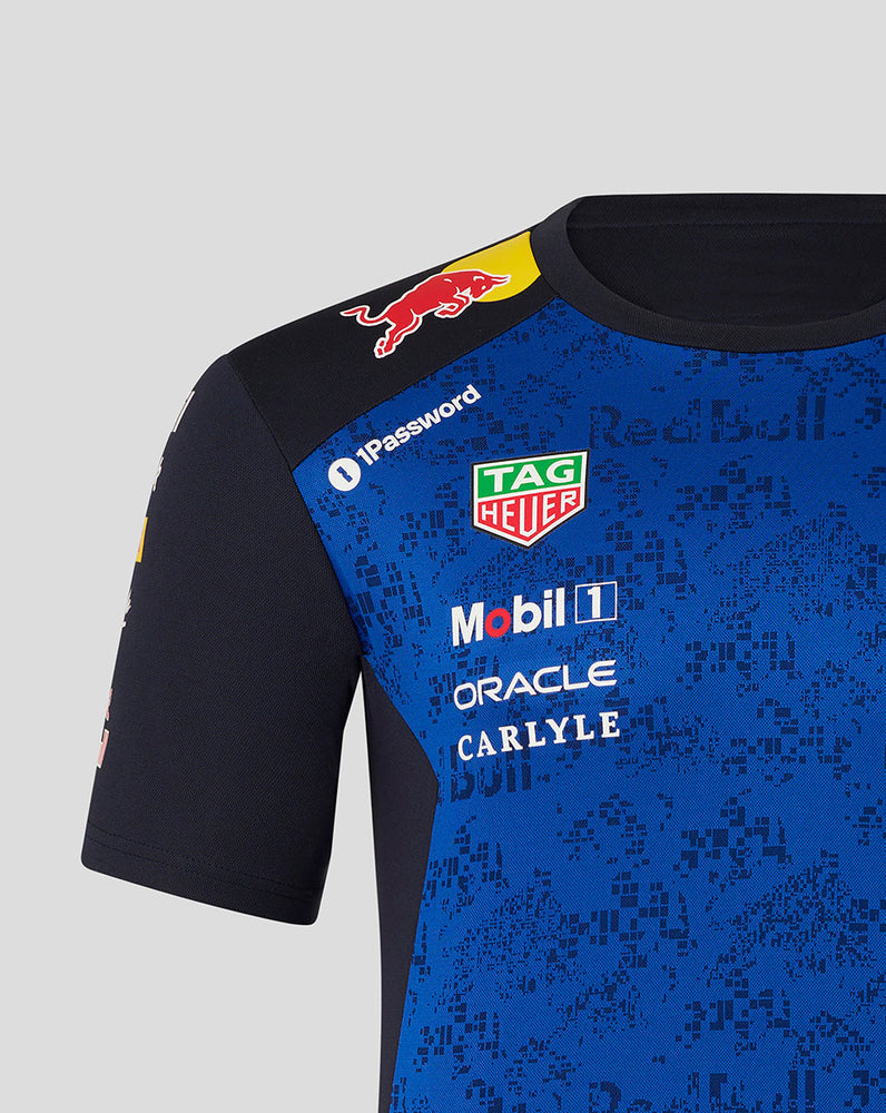 Oracle Red Bull Racing Hombre Teamline Set Up Camiseta - Night Sky / Surf The Web