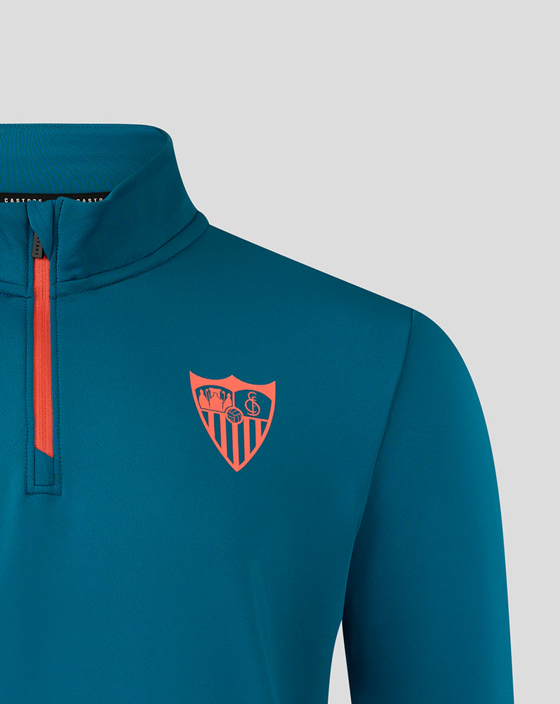 SEVILLA JUGADORES TOP CON CUARTO DE CREMALLERA - INK BLUE