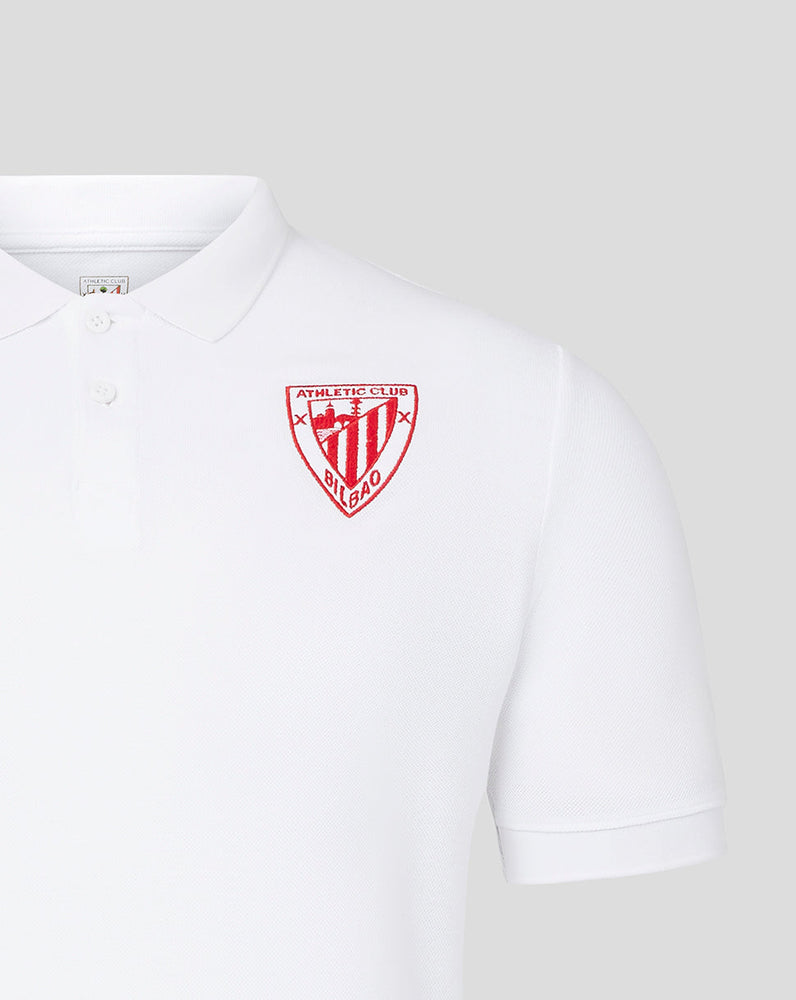 Athletic Club Bilbao  Heritage Pique Polo Blanco Hombre