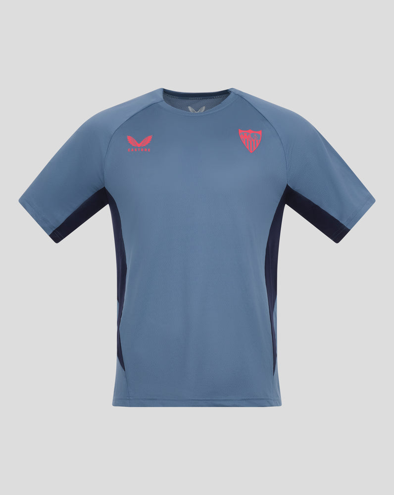 CAMISETA DE MANGA CORTA DE ENTRENAMIENTO PARA JUGADORES PROFESIONALES DEL SEVILLA - AZUL