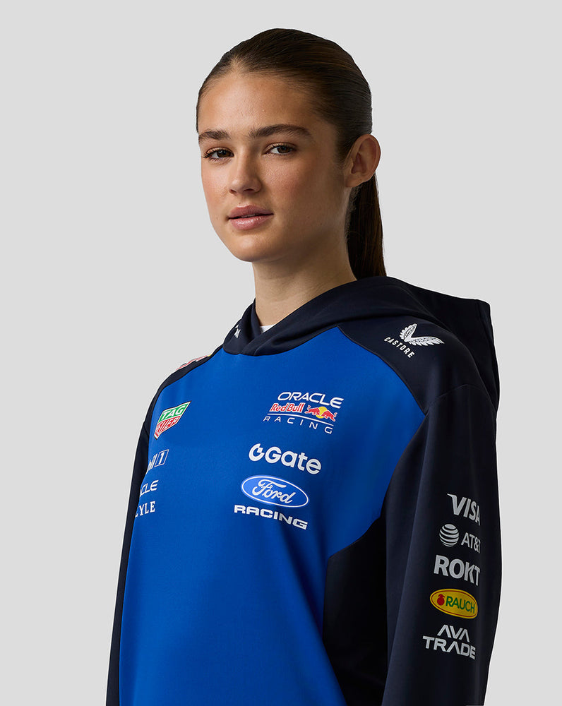 Oracle Red Bull Racing Unisex Teamline Sudadera con Capucha - Night Sky / Surf The Web