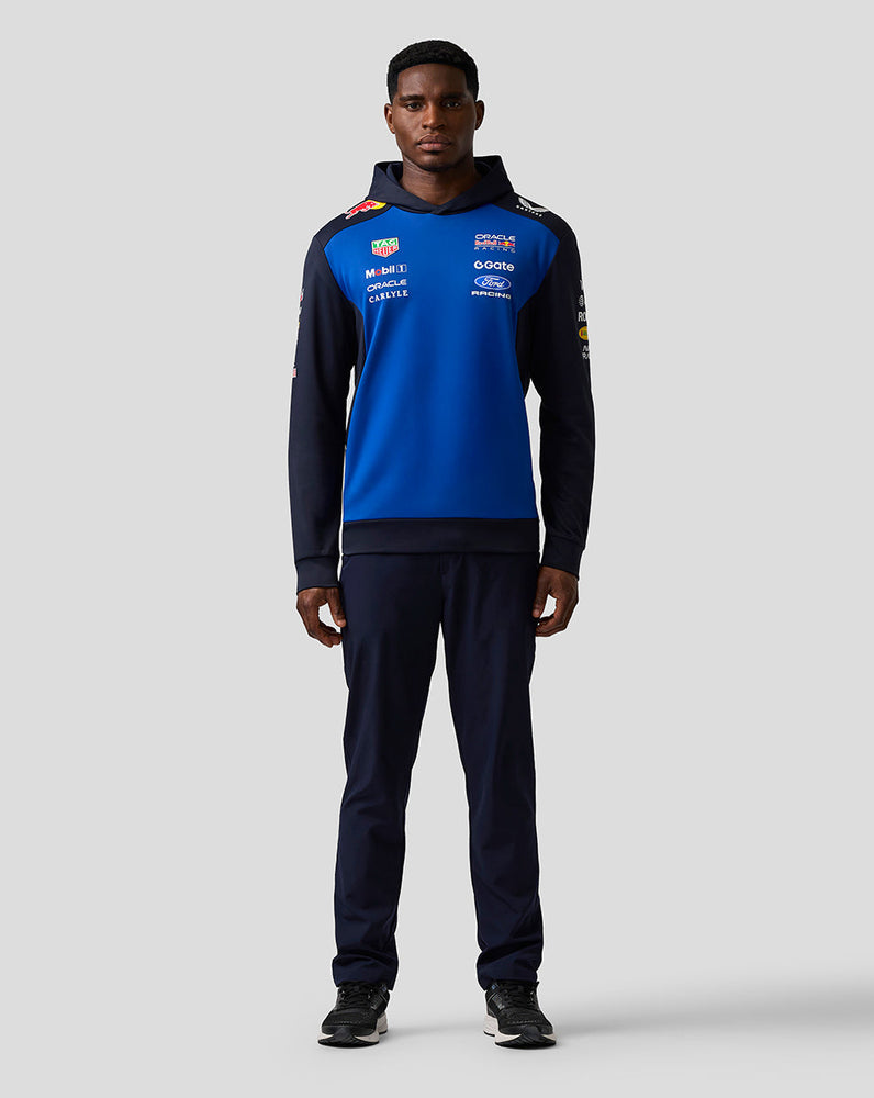 Oracle Red Bull Racing Unisex Teamline Sudadera con Capucha - Night Sky / Surf The Web