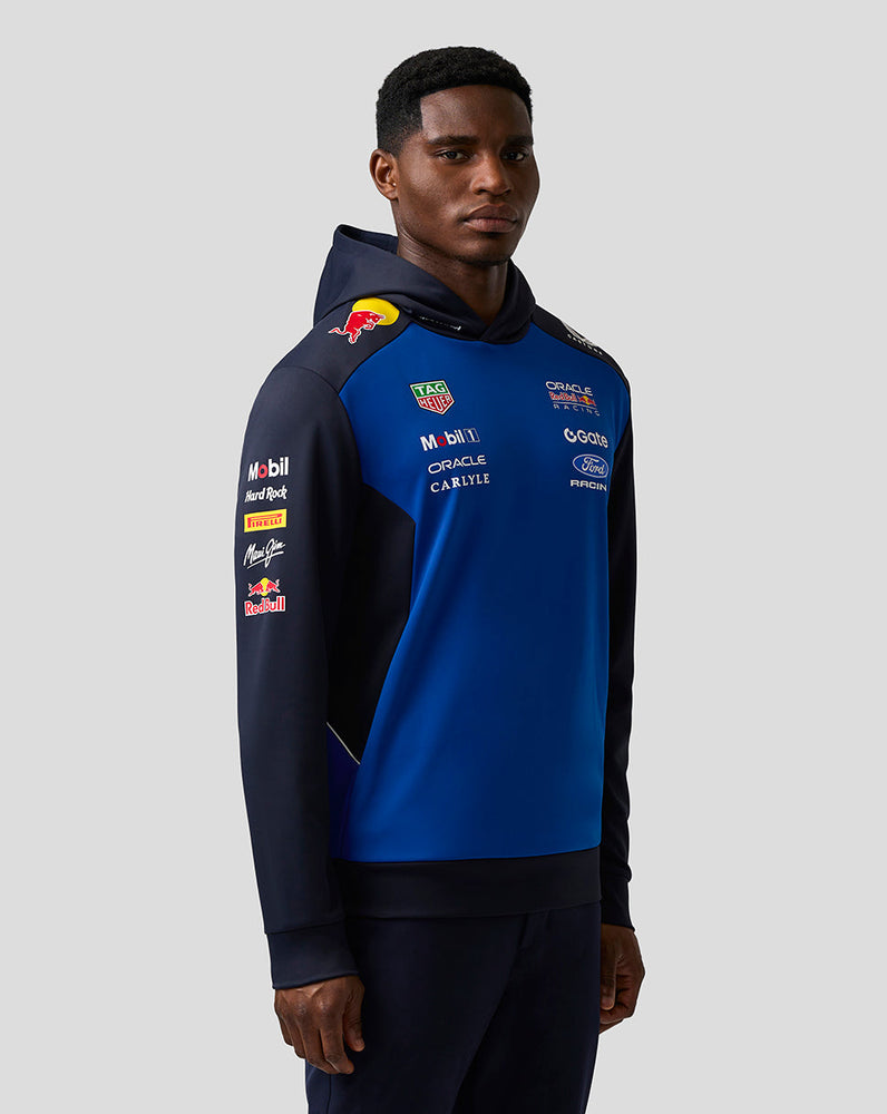 Oracle Red Bull Racing Unisex Teamline Sudadera con Capucha - Night Sky / Surf The Web