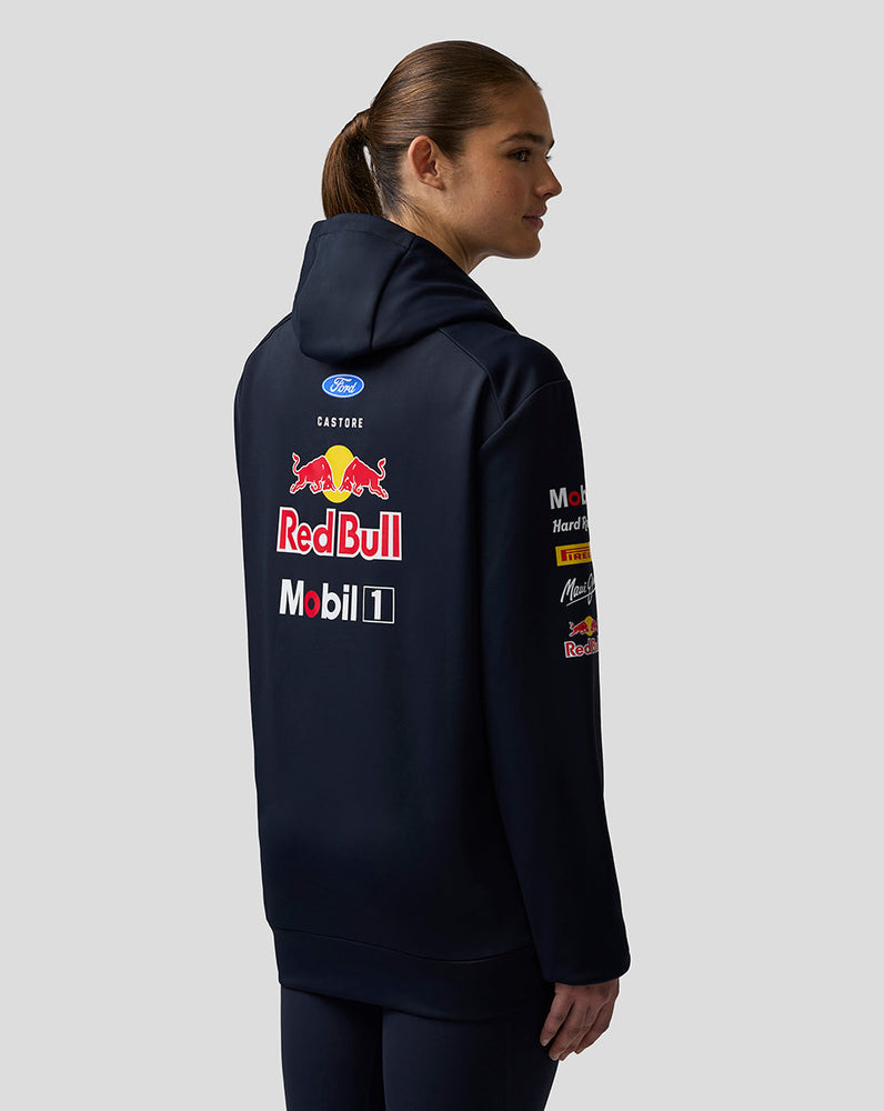 Oracle Red Bull Racing Unisex Teamline Sudadera con Capucha y Cremallera - Night Sky / Surf The Web