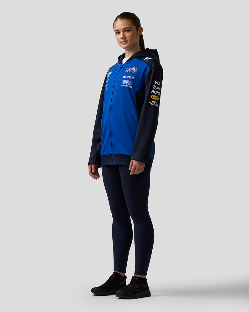 Oracle Red Bull Racing Unisex Teamline Sudadera con Capucha y Cremallera - Night Sky / Surf The Web