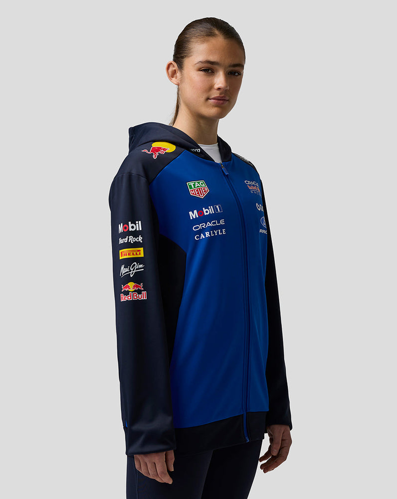 Oracle Red Bull Racing Unisex Teamline Sudadera con Capucha y Cremallera - Night Sky / Surf The Web