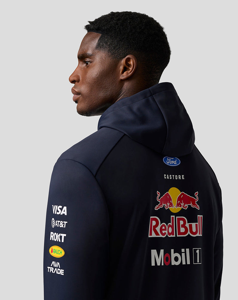 Oracle Red Bull Racing Unisex Teamline Sudadera con Capucha y Cremallera - Night Sky / Surf The Web