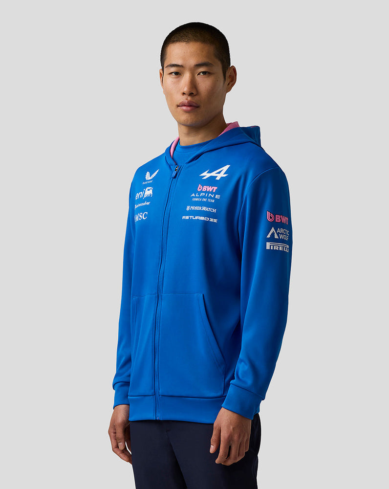 Oficial Unisex BWT Alpine Formula One Team Sudadera con Capucha y Cremallera