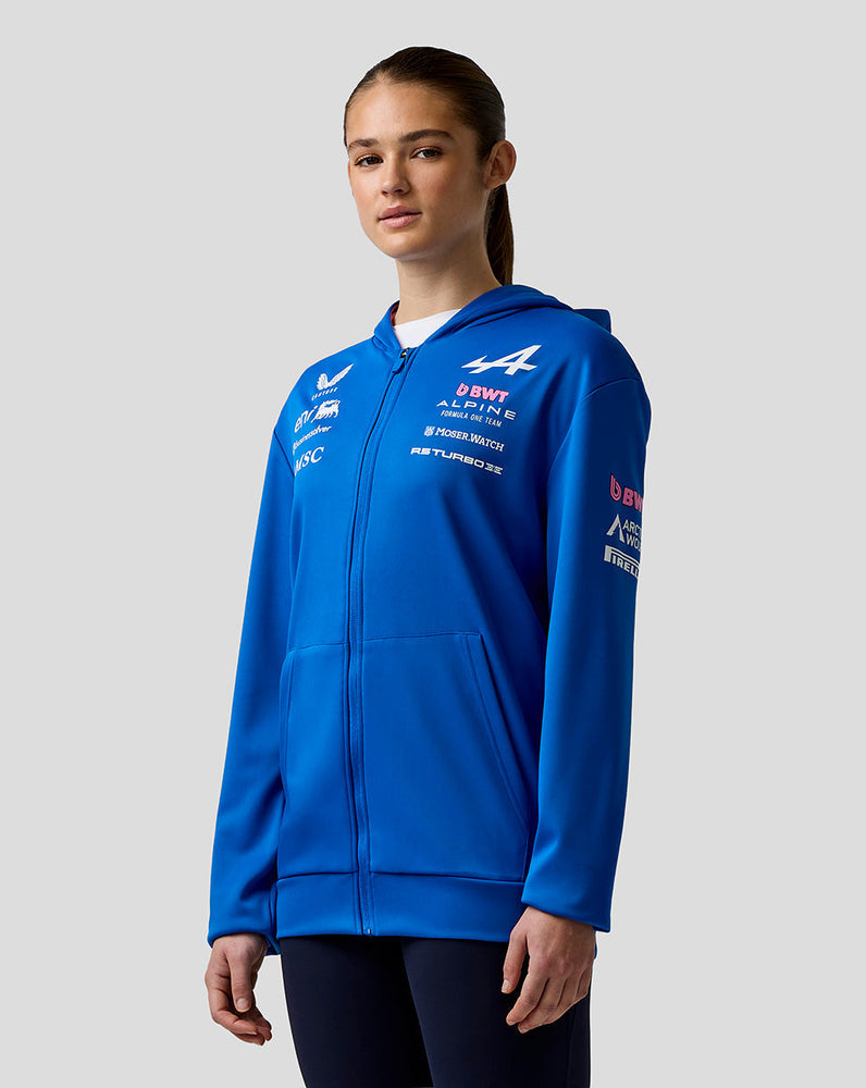 Oficial Unisex BWT Alpine Formula One Team Sudadera con Capucha y Cremallera