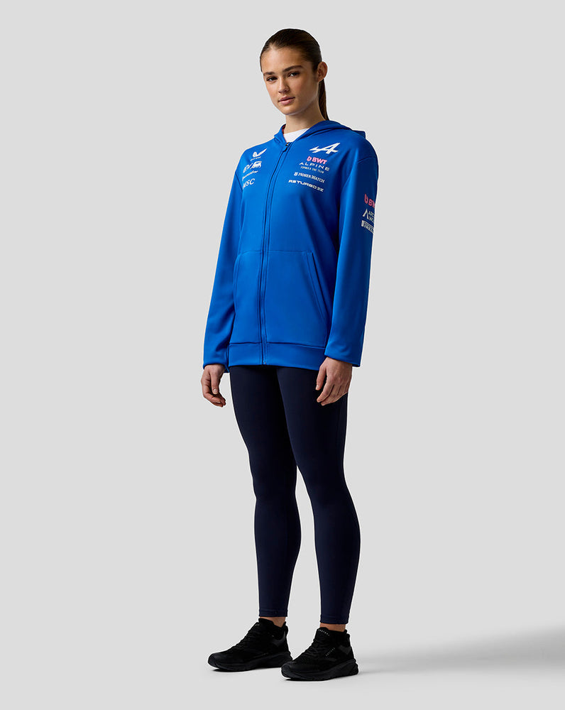 Oficial Unisex BWT Alpine Formula One Team Sudadera con Capucha y Cremallera