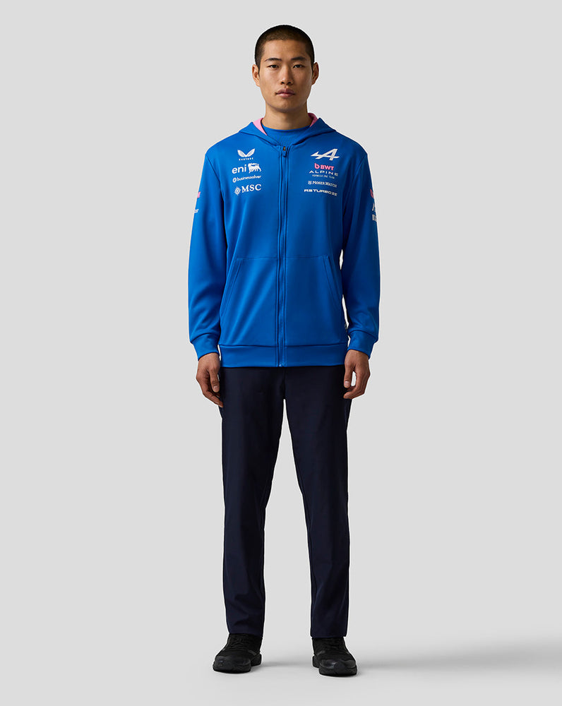 Oficial Unisex BWT Alpine Formula One Team Sudadera con Capucha y Cremallera