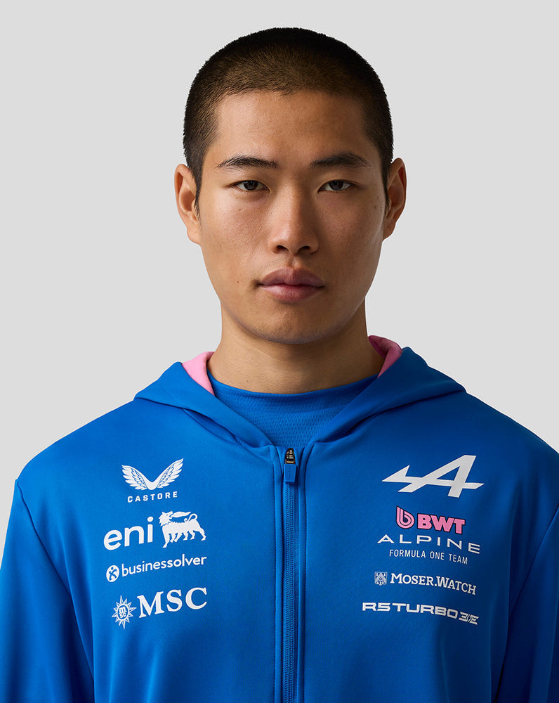 Oficial Unisex BWT Alpine Formula One Team Sudadera con Capucha y Cremallera