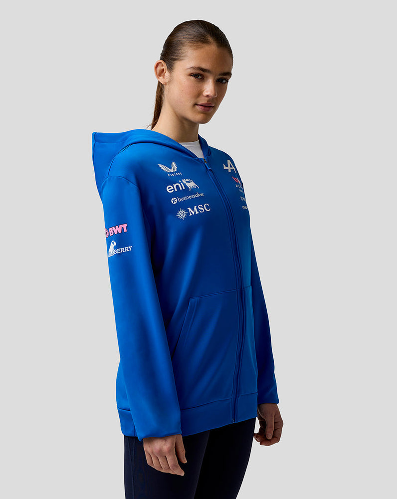 Oficial Unisex BWT Alpine Formula One Team Sudadera con Capucha y Cremallera