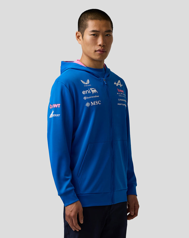 Oficial Unisex BWT Alpine Formula One Team Sudadera con Capucha y Cremallera