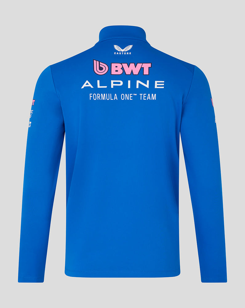 Oficial Unisex BWT Alpine Formula One Team Midlayer con Cuarto  de Cremallera