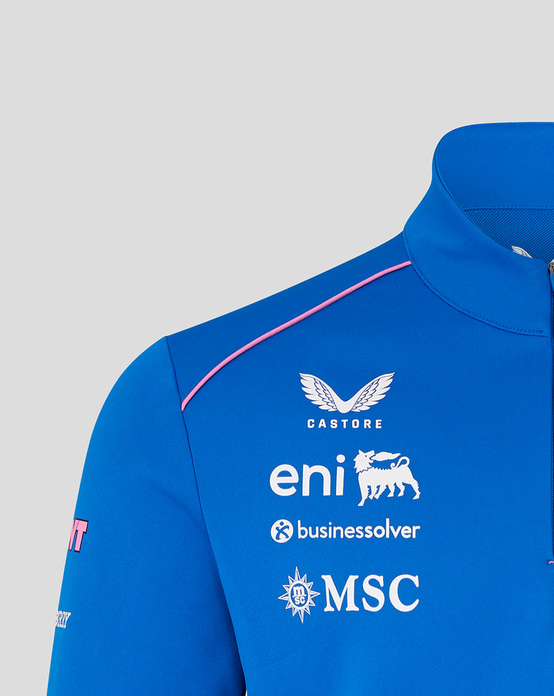 Oficial Unisex BWT Alpine Formula One Team Midlayer con Cuarto  de Cremallera