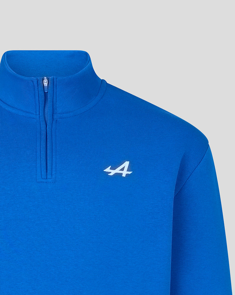 Unisex Core Camiseta con Cremallera Cuarto – Lapis Blue