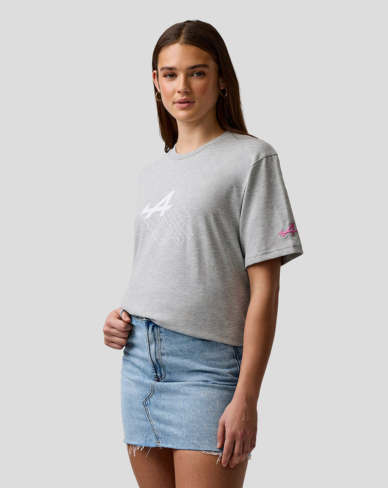 Unisex Regular Fit Graphic Camiseta – Grey Marl
