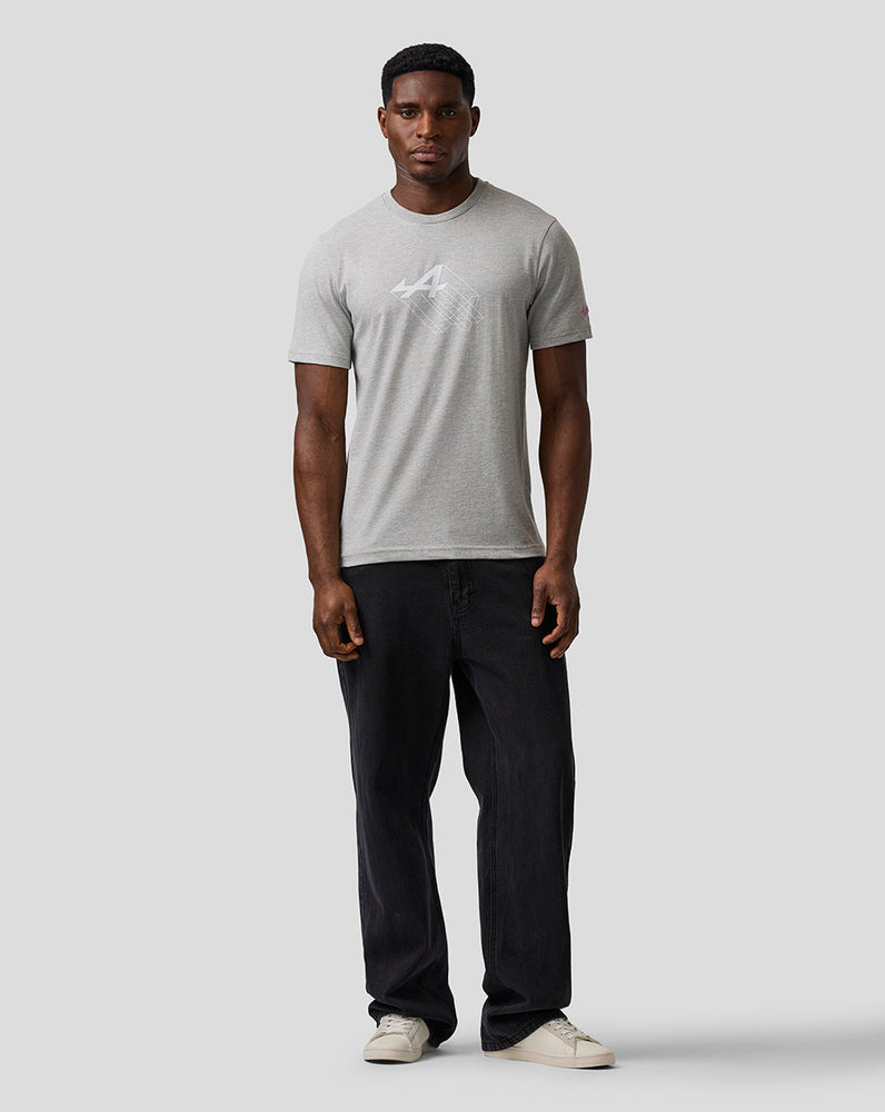 Unisex Regular Fit Graphic Camiseta – Grey Marl