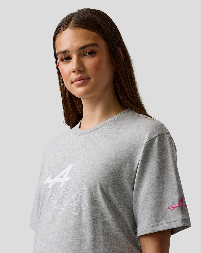 Unisex Regular Fit Graphic Camiseta – Grey Marl