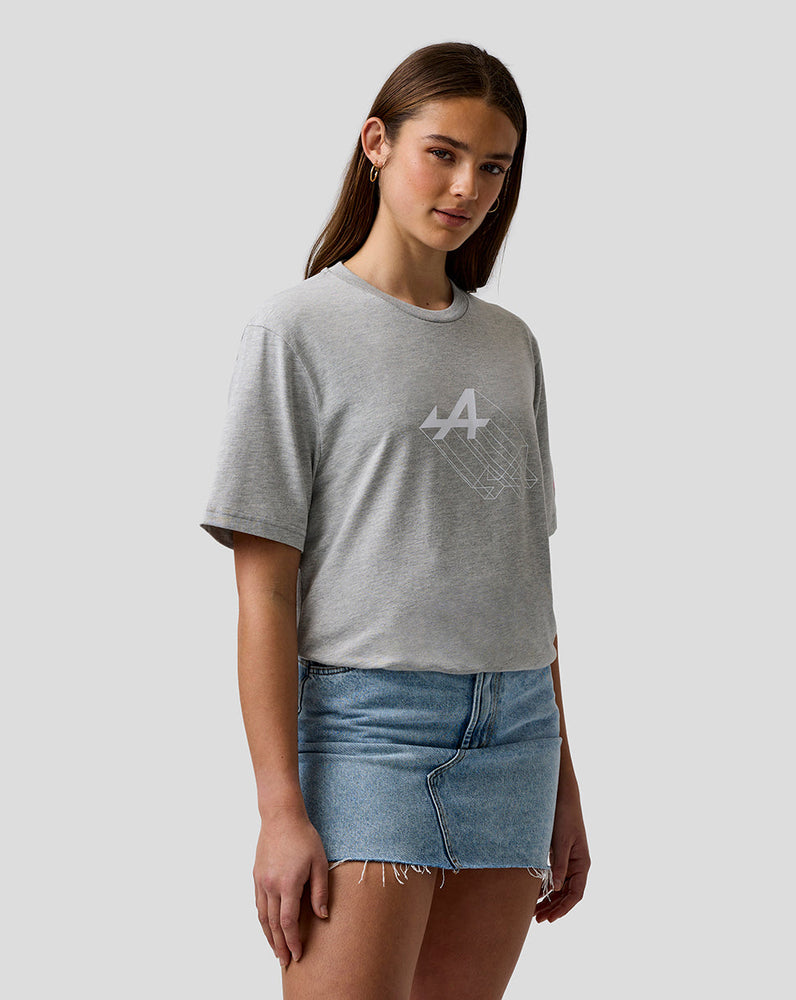 Unisex Regular Fit Graphic Camiseta – Grey Marl