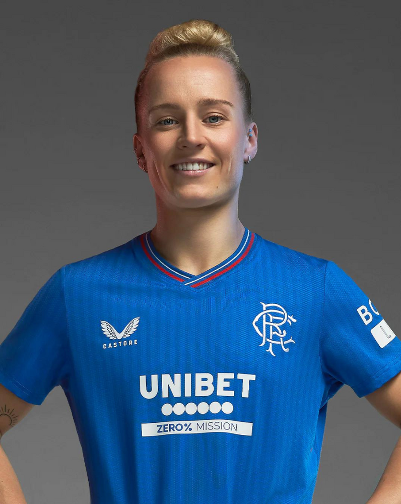 Réplica de camiseta de la primera equipación 23/24 Rangers FC para mujer - Azul