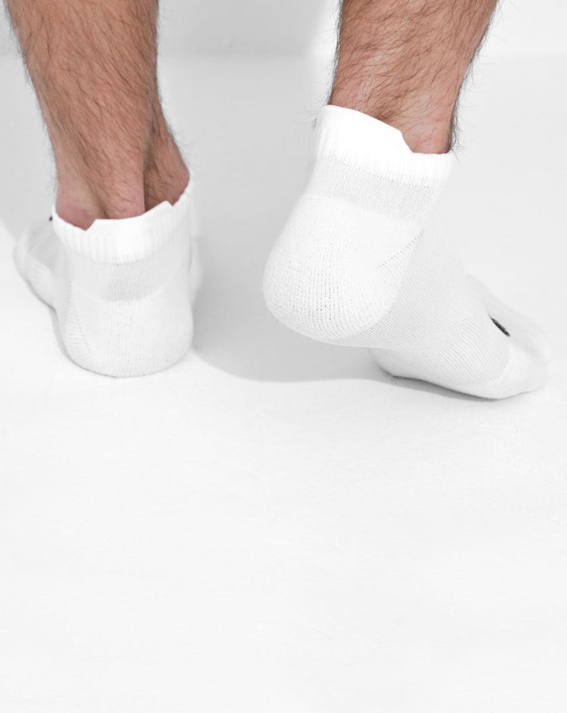 Paquete de 2 calcetines tobilleros blancos