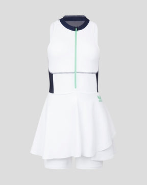 Vestido de tenis AMC para mujer - Blanco/Azul marino