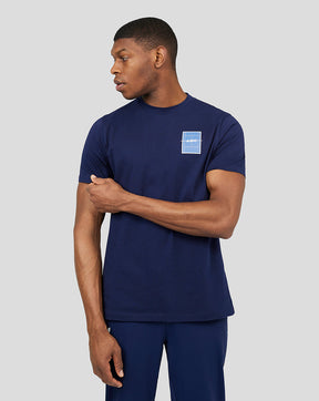 Camiseta de manga corta con gráfico AMC azul marino