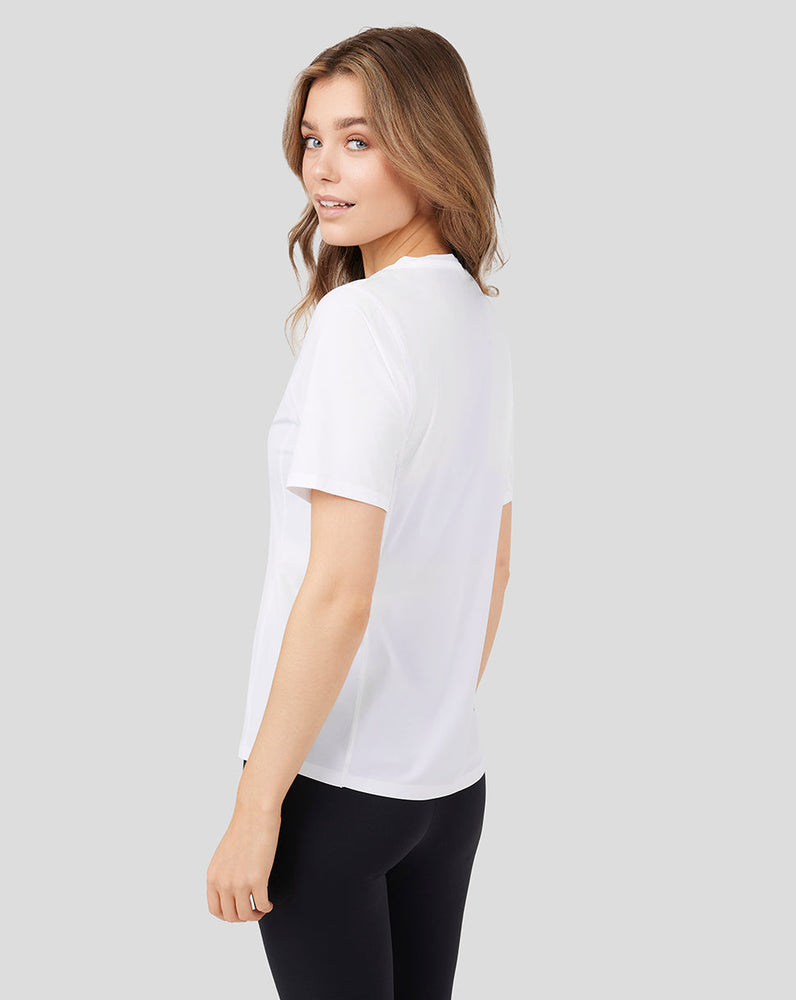 Camiseta de entrenamiento mujer Metatek blanca