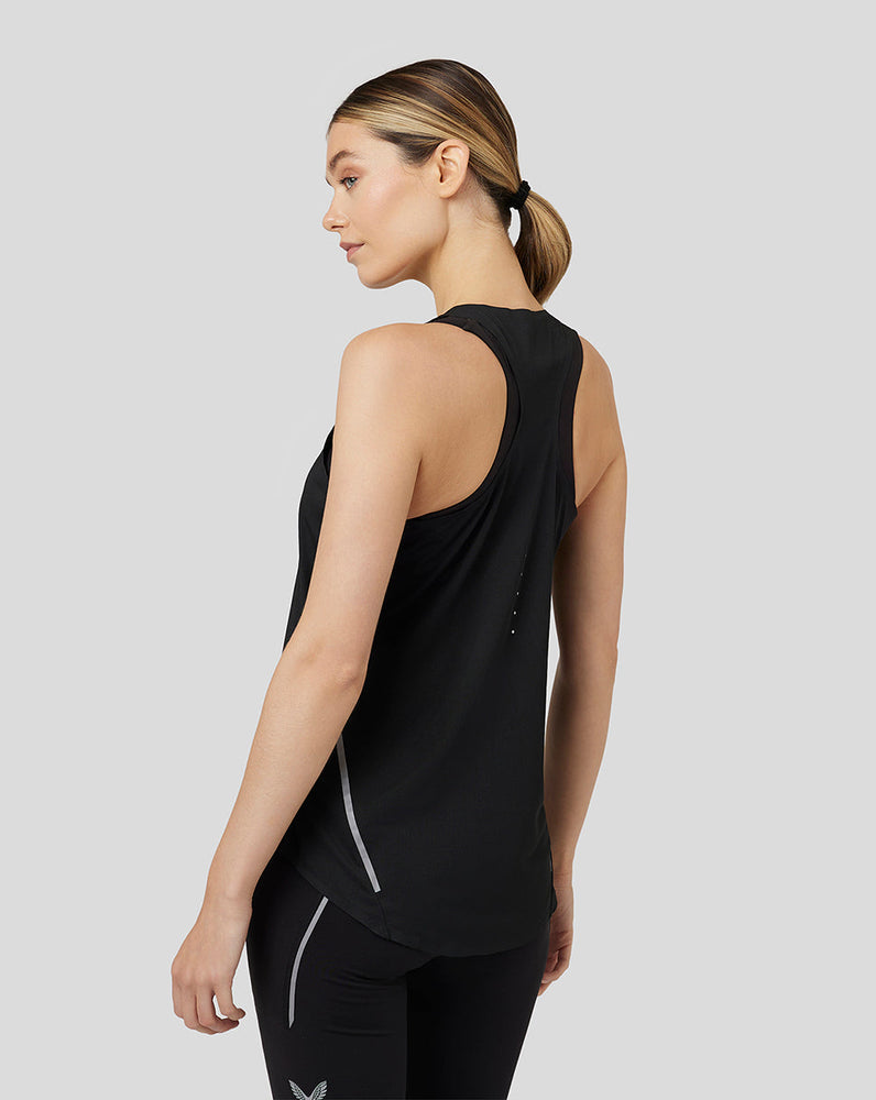 Camiseta sin mangas ligera para correr para mujer - Negro