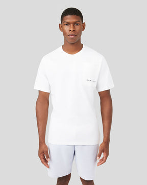 Camiseta de manga corta con logo para hombre - Blanco