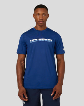 Camiseta raglán gráfica de manga corta para hombre - Azul ultra