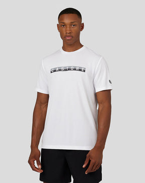 Camiseta raglán gráfica de manga corta para hombre - Blanco