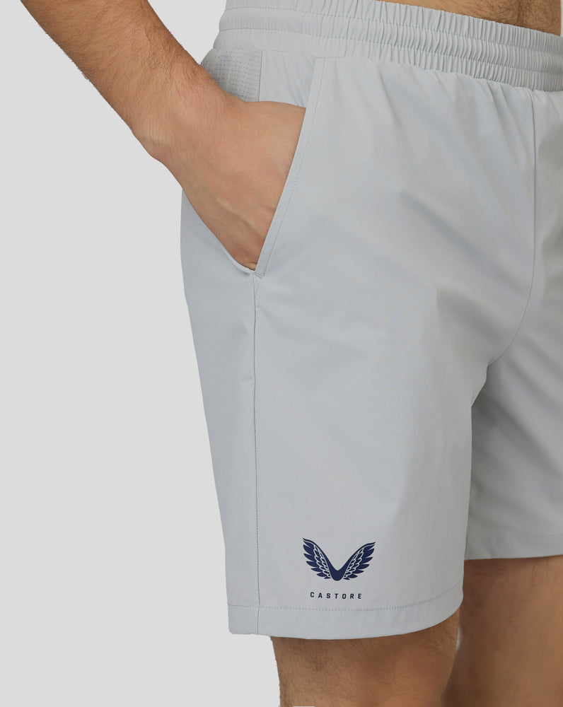 Pantalón corto tejido transpirable Active para hombre - Acero ligero