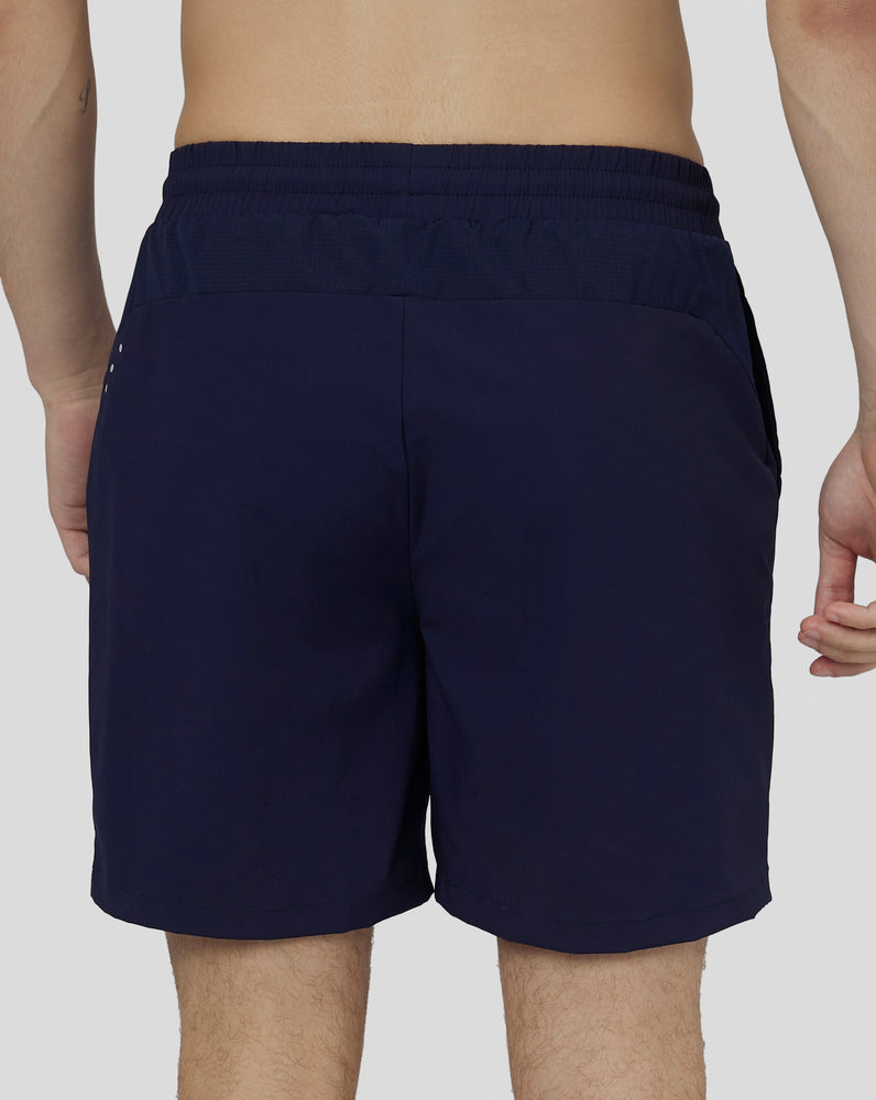 Pantalones cortos tejidos transpirables Active para hombre - Azul marino