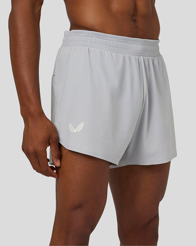 Pantalones cortos de running Trail Runner (2,5") para hombre - Gris hielo