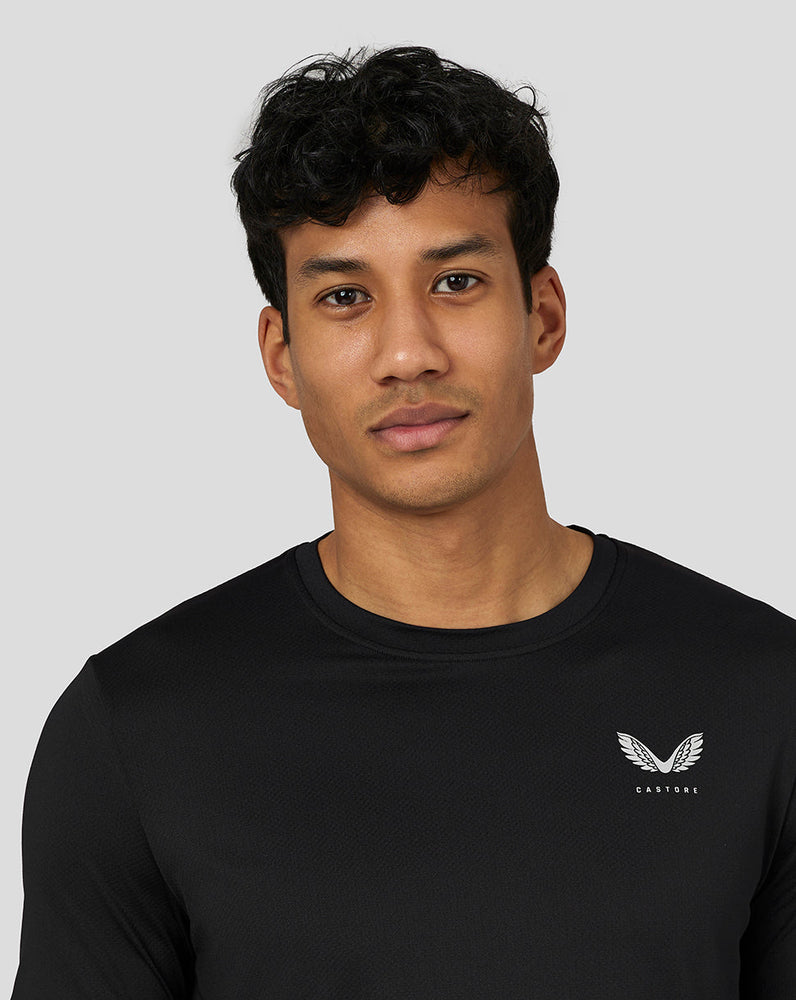 Hombre Active Camiseta deportiva de manga corta - Negro