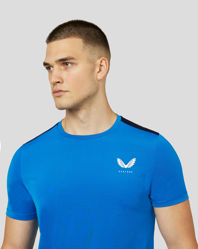 Camiseta Apex Active Mesh de manga corta para hombre - Ultra azul/azul marino