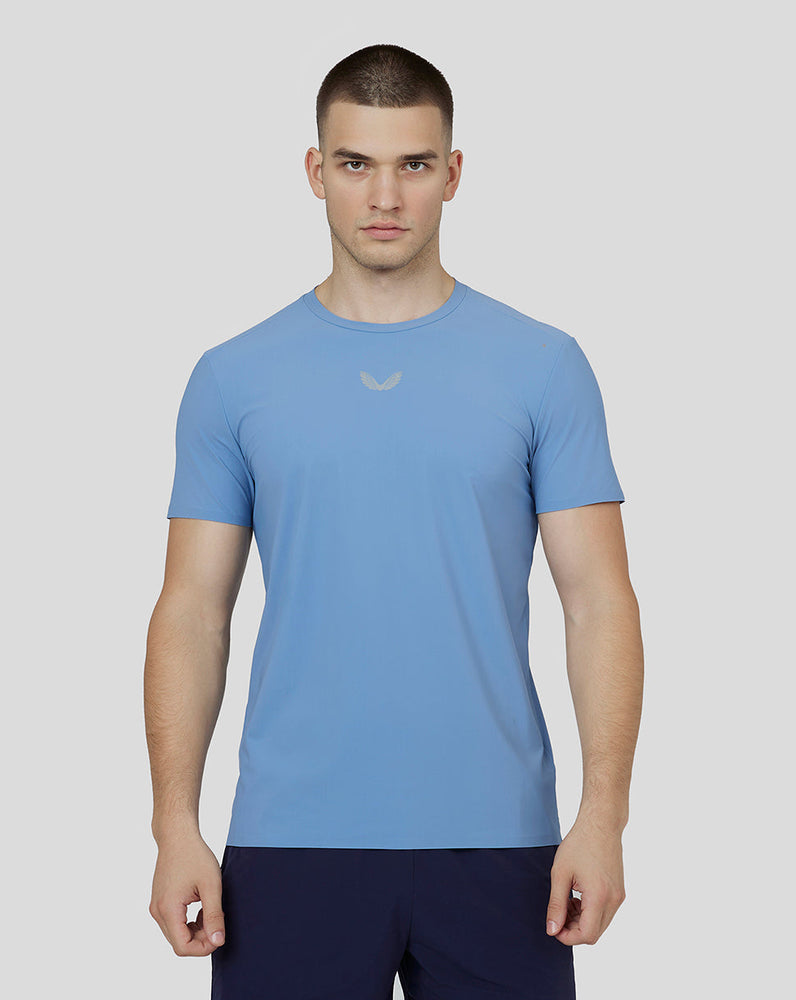 Camiseta de entrenamiento Zone Ventilated para hombre - Gris/Azul – Castore  Spain
