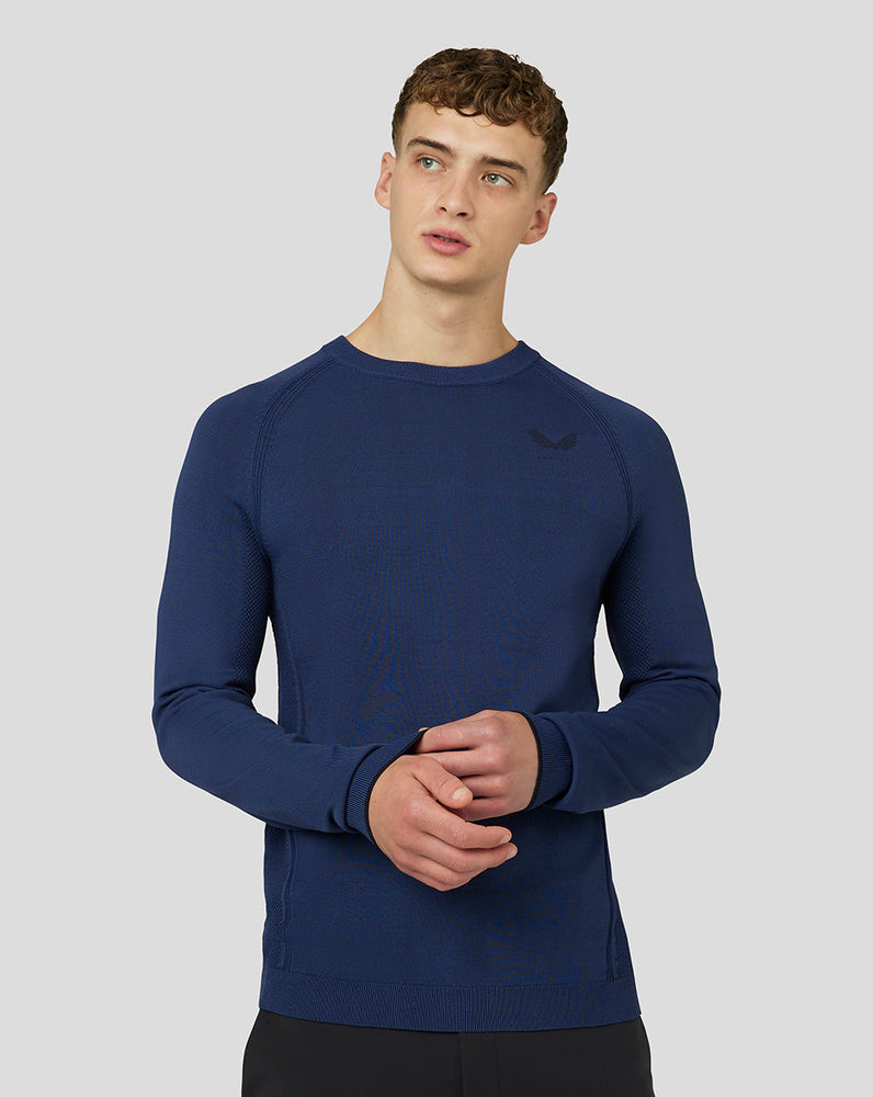 Camiseta de golf de punto para hombre - Oceana Blue